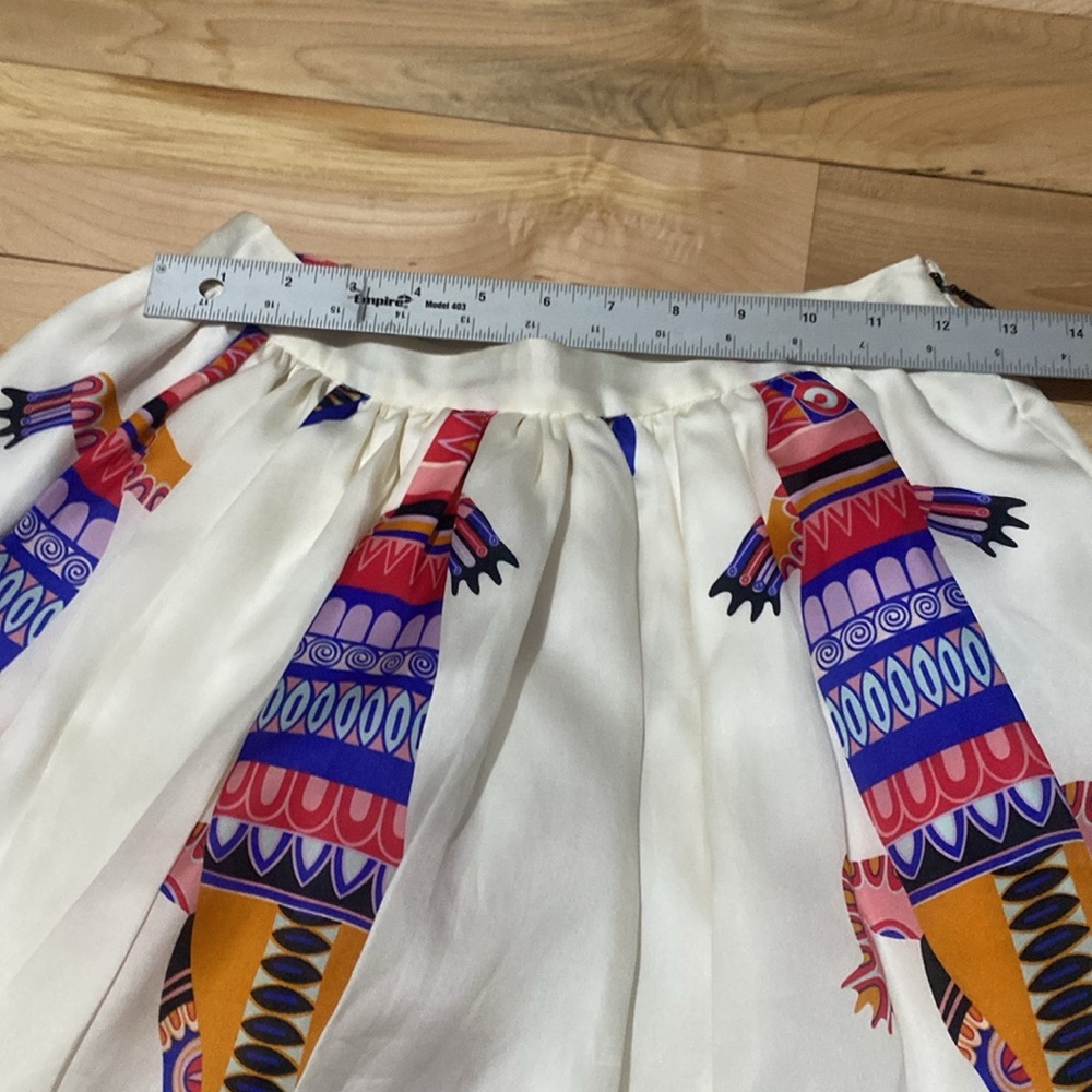 MSGM Colourful Patterned Silk Skirt - Picture 3 of 13